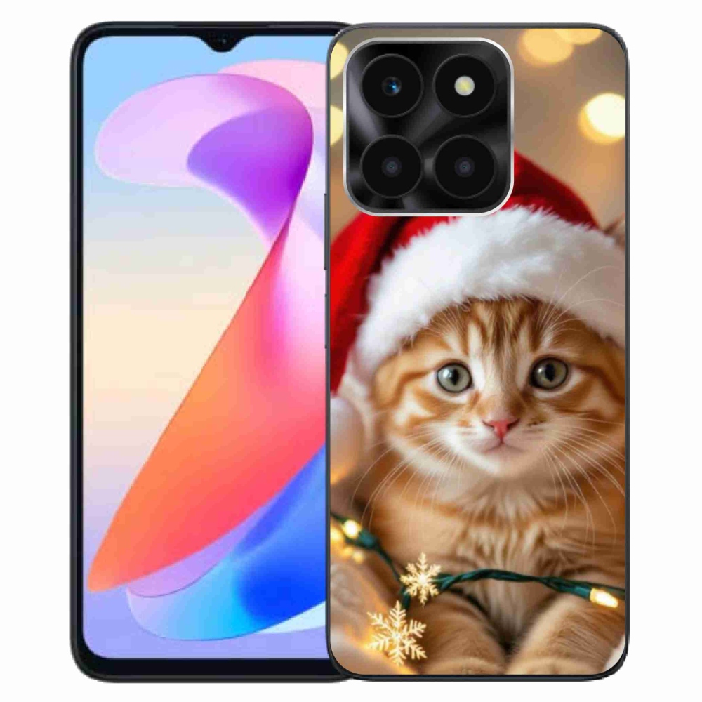 Gélový kryt mmCase na Honor X6a - vianočné mačiatko