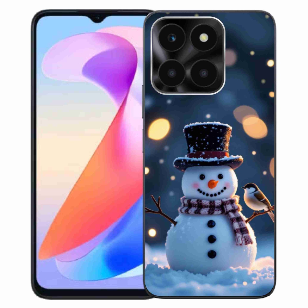 Gélový kryt mmCase na Honor X6a - vianočný snehuliak