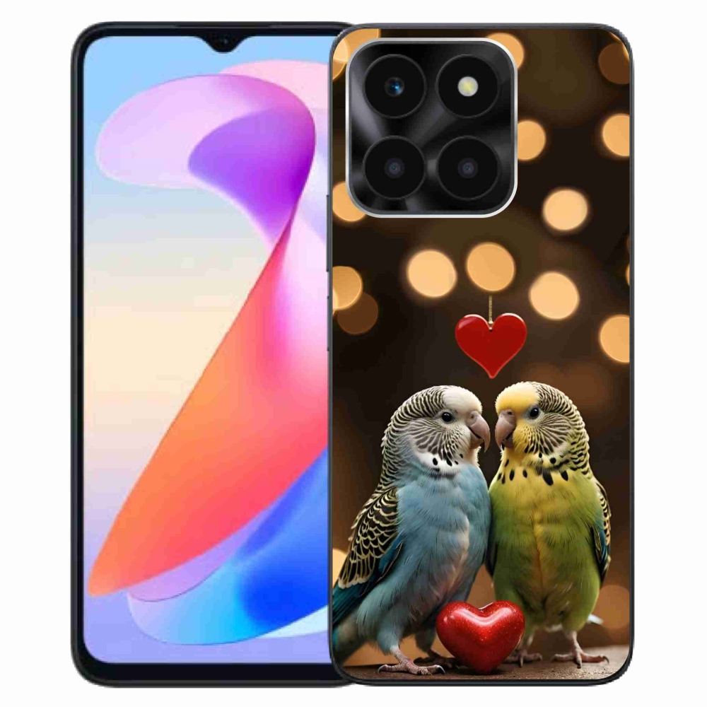 Gélový kryt mmCase na Honor X6a - zamilovaní papagáje