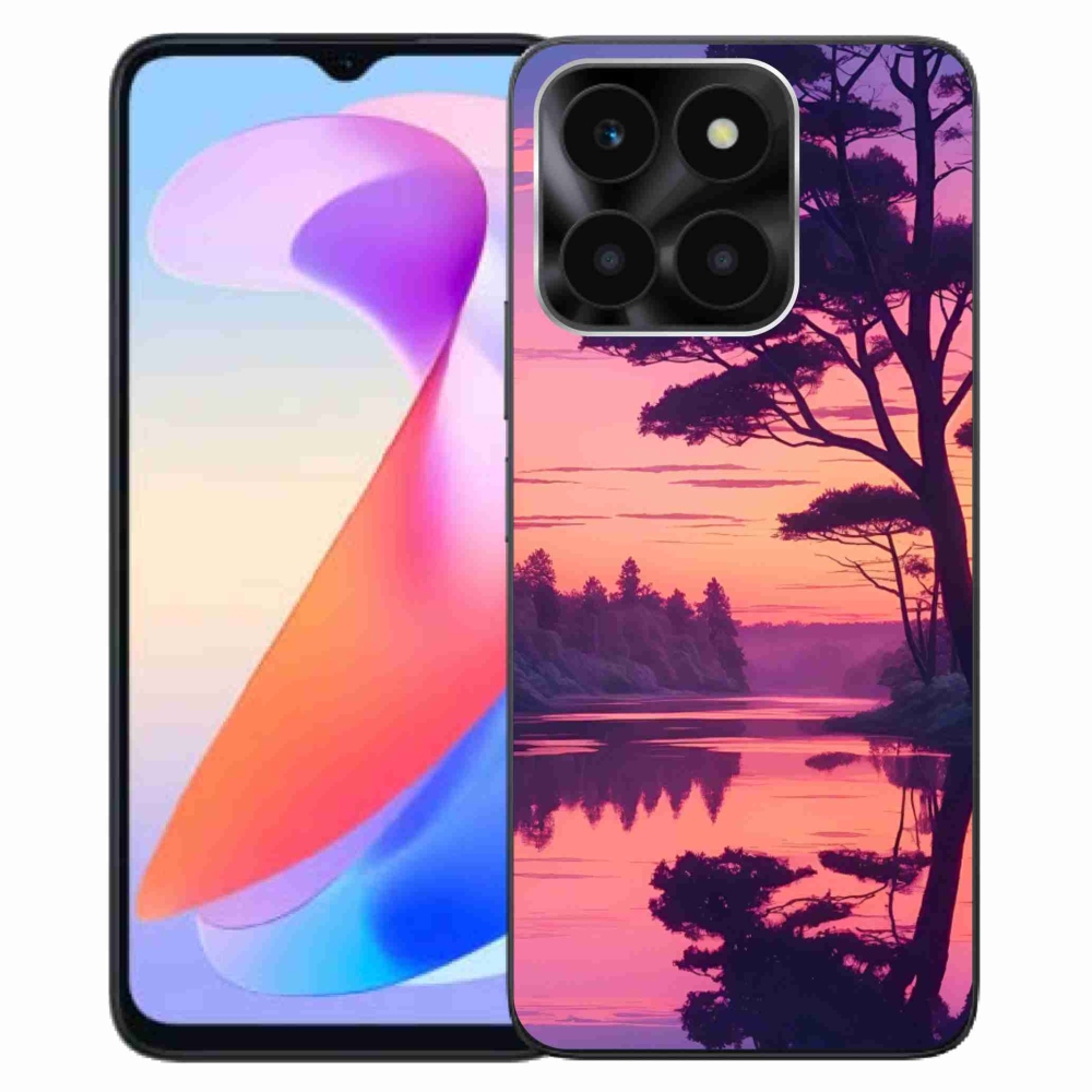 Gélový kryt mmCase na Honor X6a - západ slnka nad jazerom