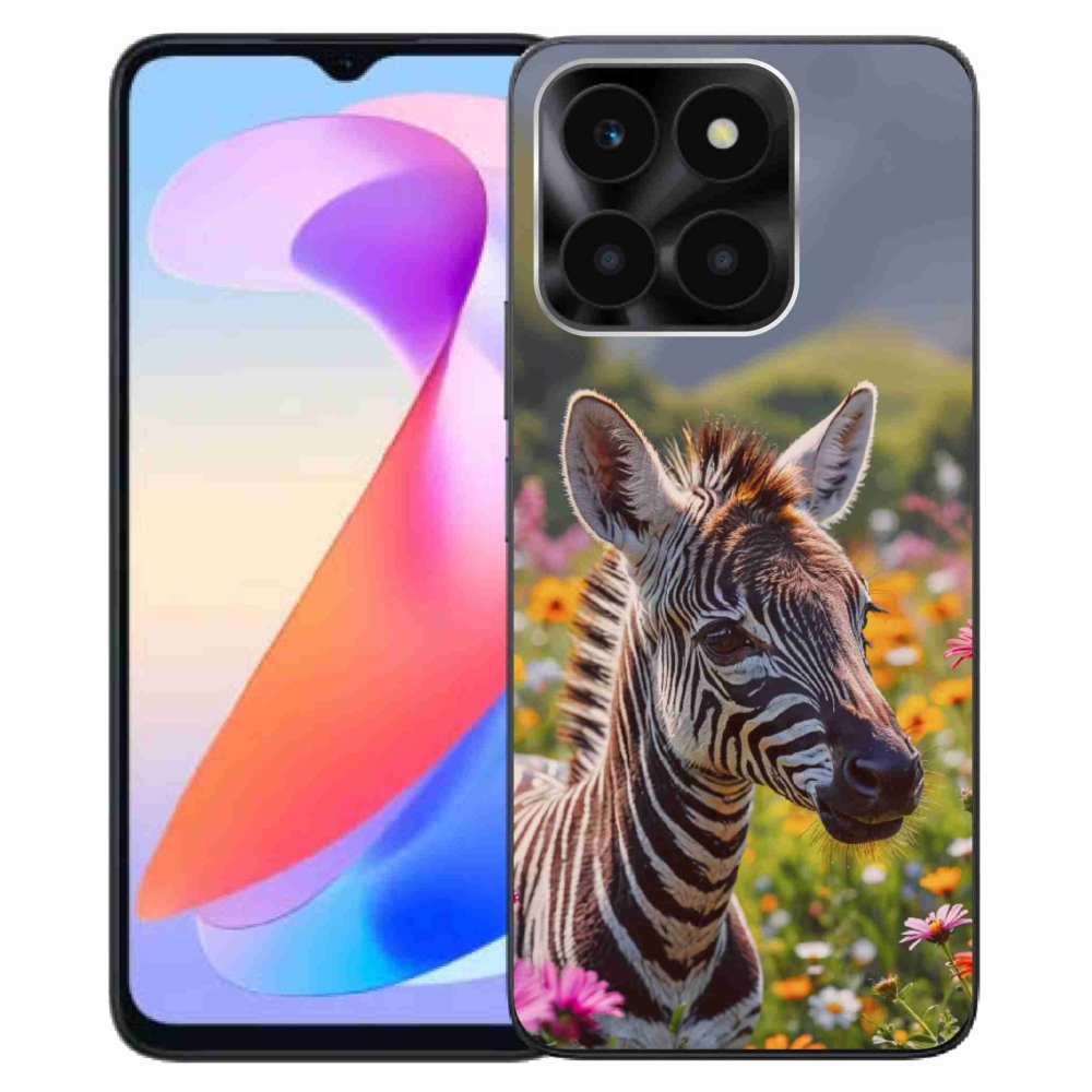 Gélový kryt mmCase na Honor X6a - zebra na lúke