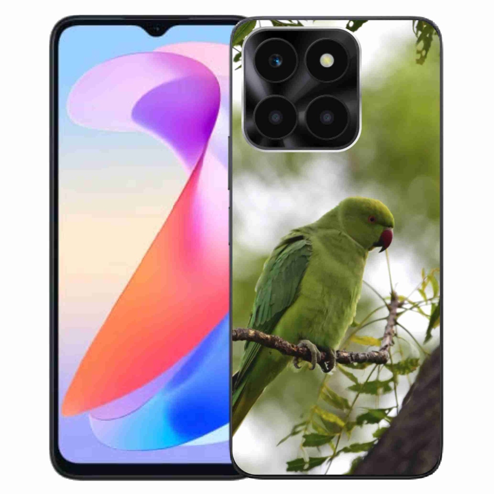 Gélový kryt mmCase na Honor X6a - zelený papagáj
