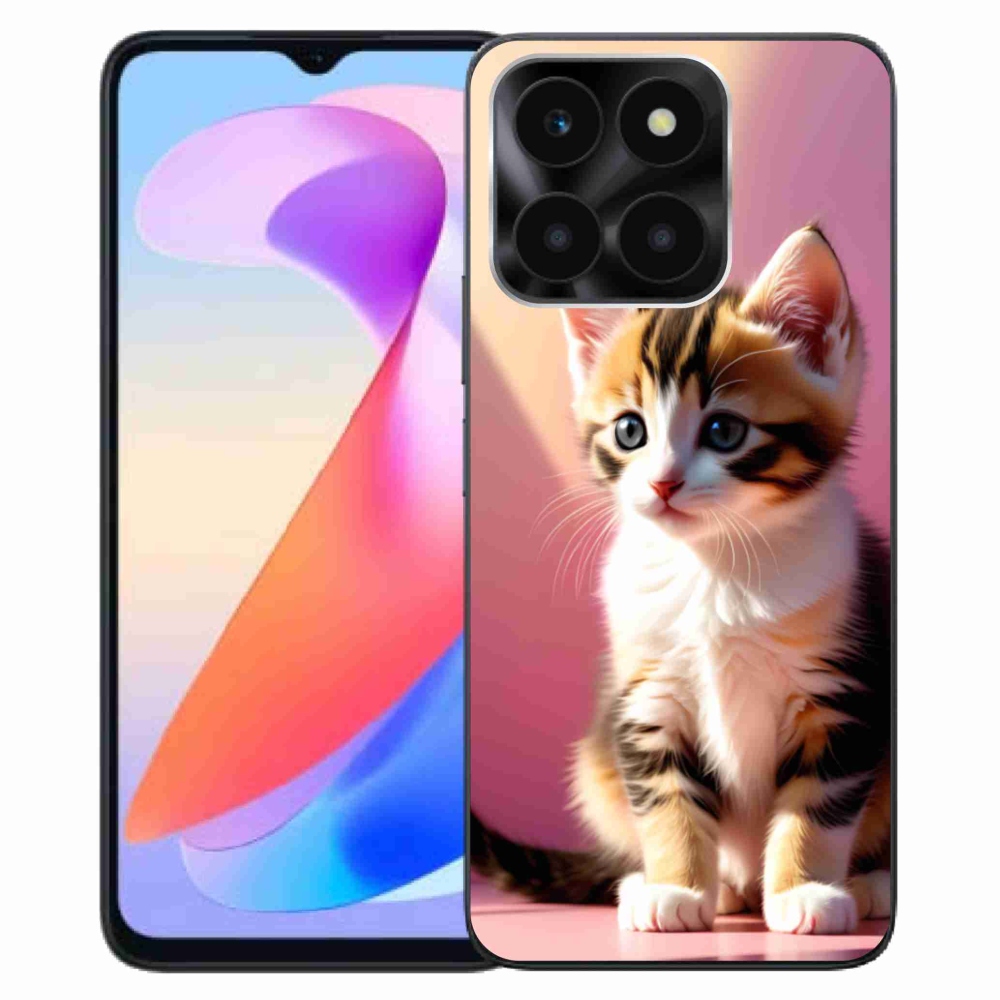 Gélový kryt mmCase na Honor X6a - zvedavé mačiatko 2