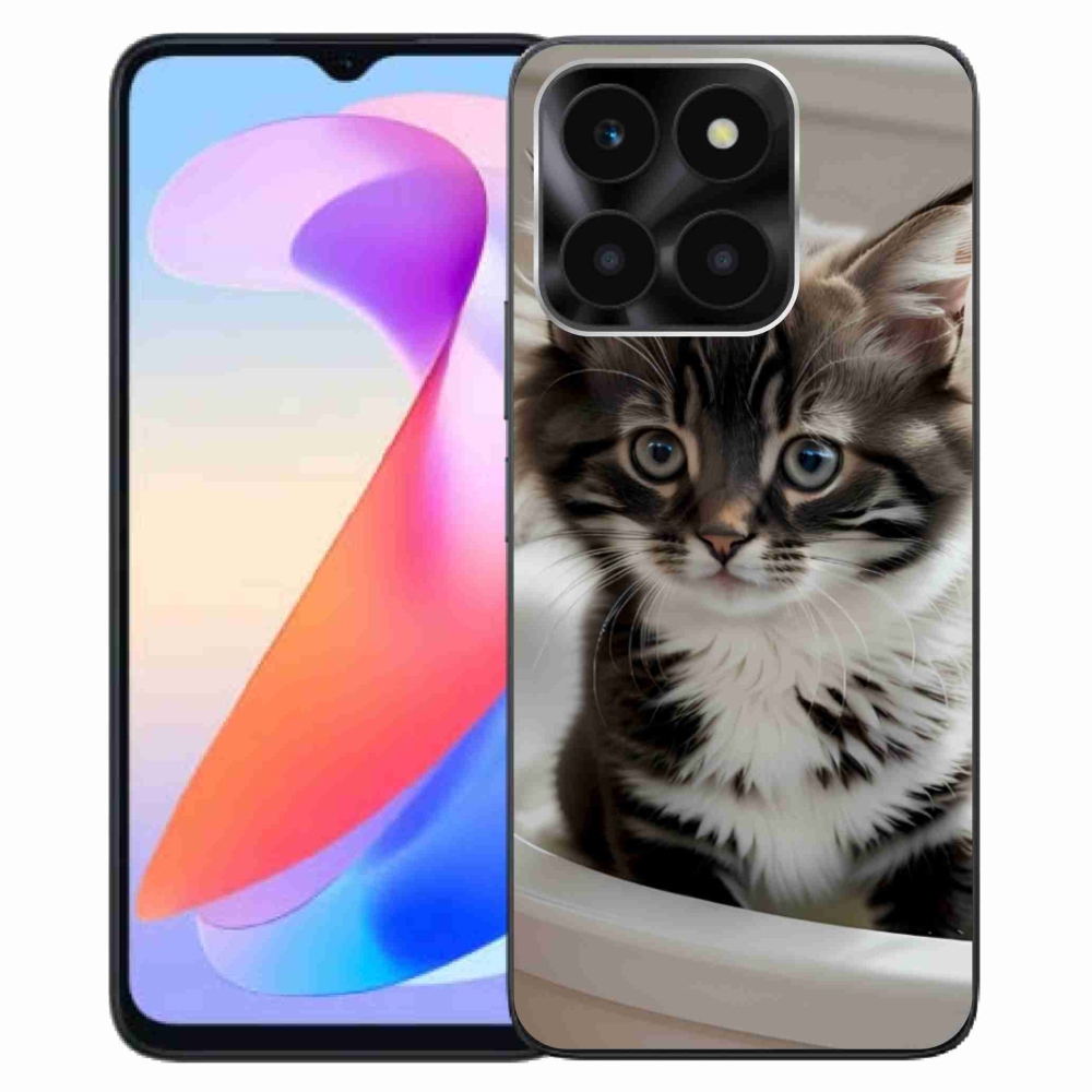 Gélový kryt mmCase na Honor X6a - zvedavé mačiatko