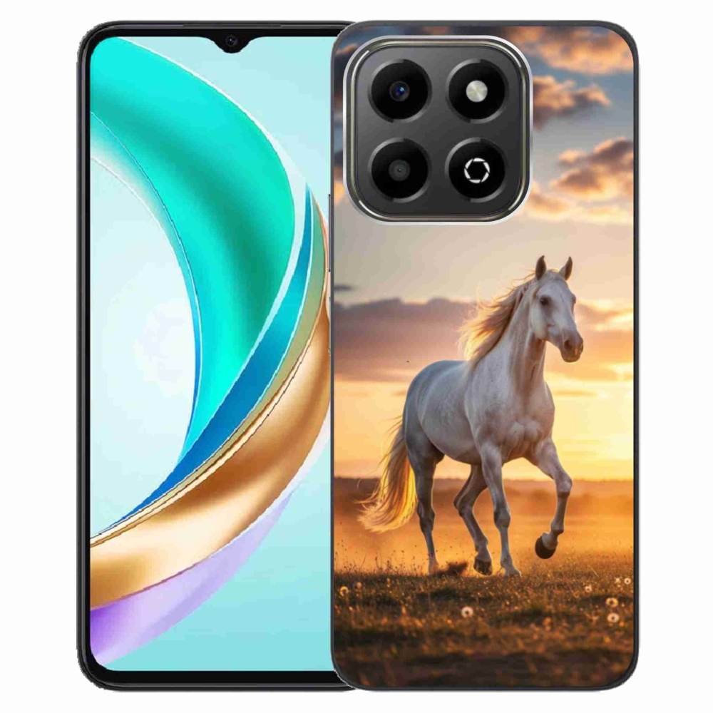 Gélový kryt mmCase na Honor X6b - bežiaci biely kôň 2