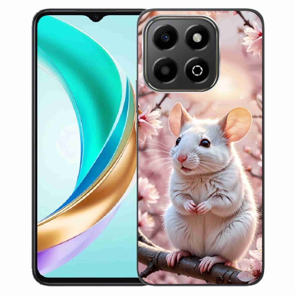 Gélový kryt mmCase na Honor X6b - biela myš na vetve