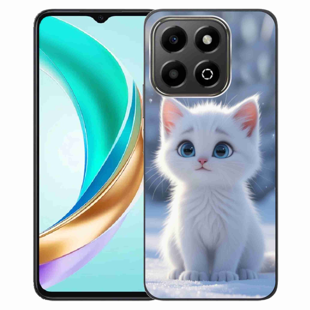 Gélový kryt mmCase na Honor X6b - biele mačiatko 3