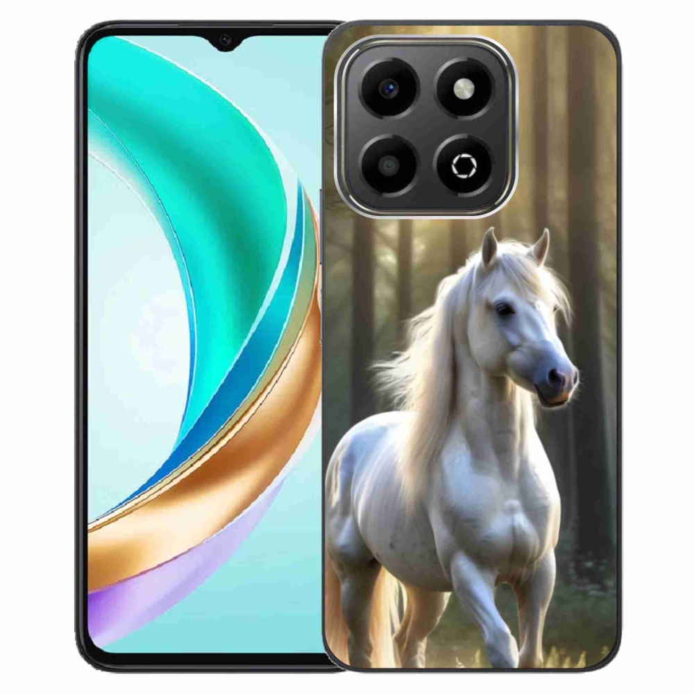 Gélový kryt mmCase na Honor X6b - biely kôň 3