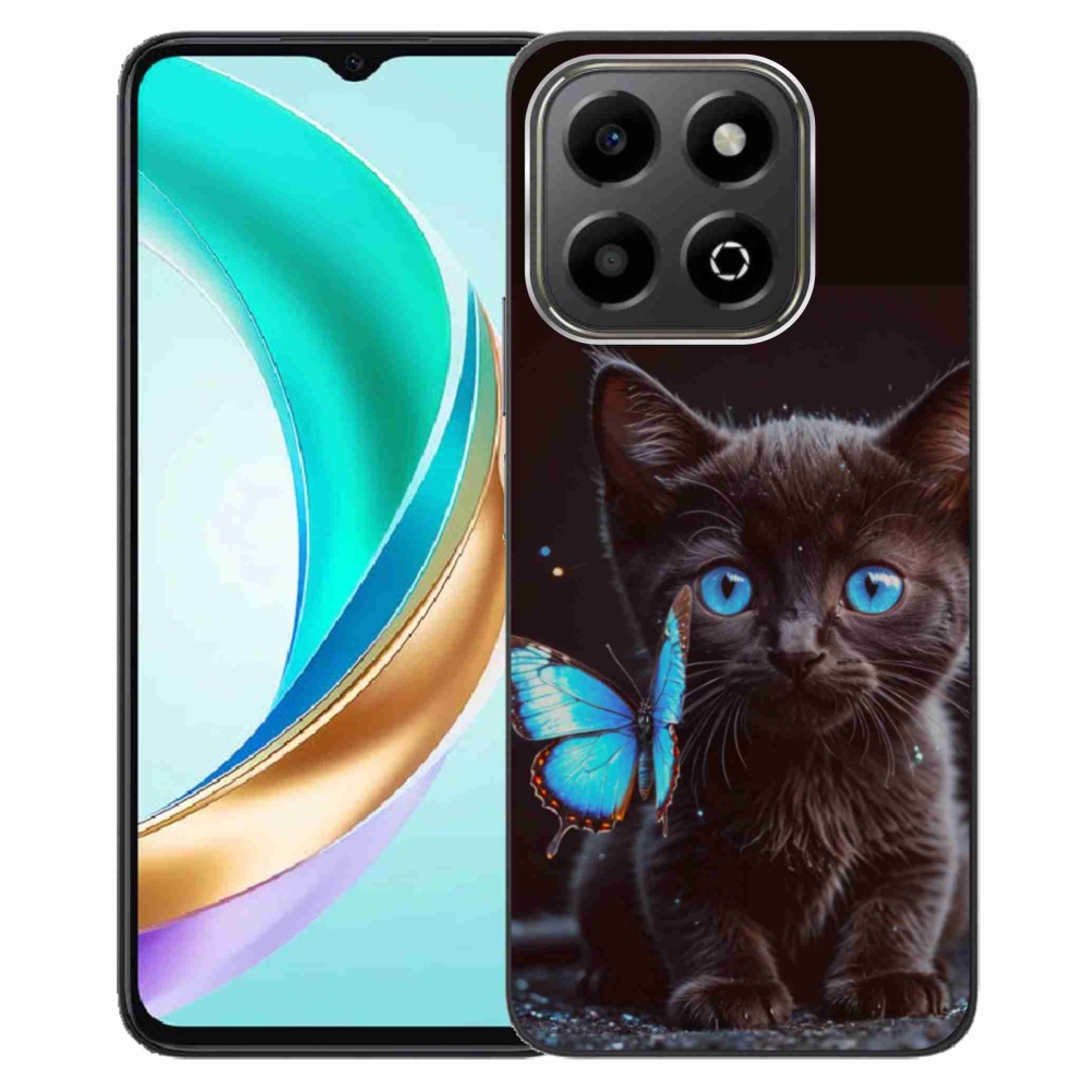 Gélový kryt mmCase na Honor X6b - čierne mačiatko 3