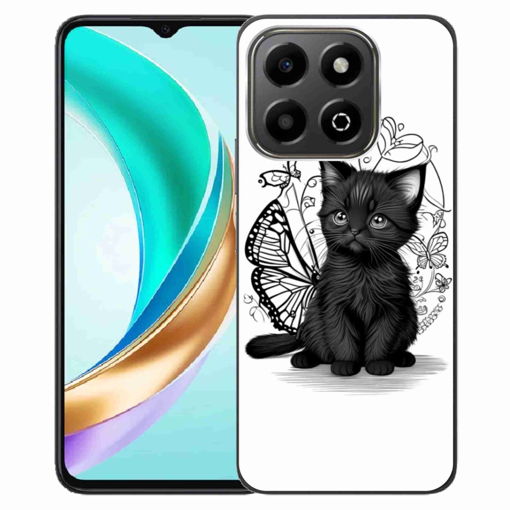 Gélový kryt mmCase na Honor X6b - čierne mačiatko