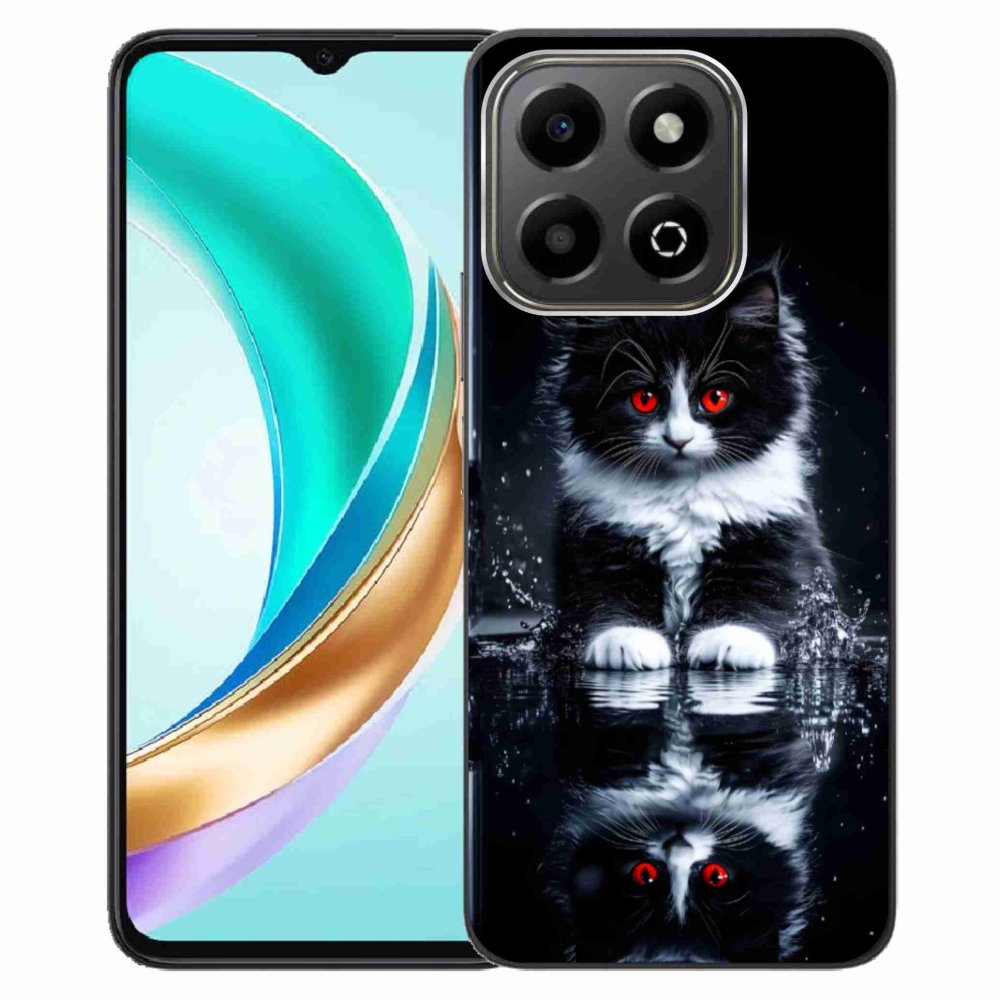Gélový kryt mmCase na Honor X6b - čiernobiele mačiatko