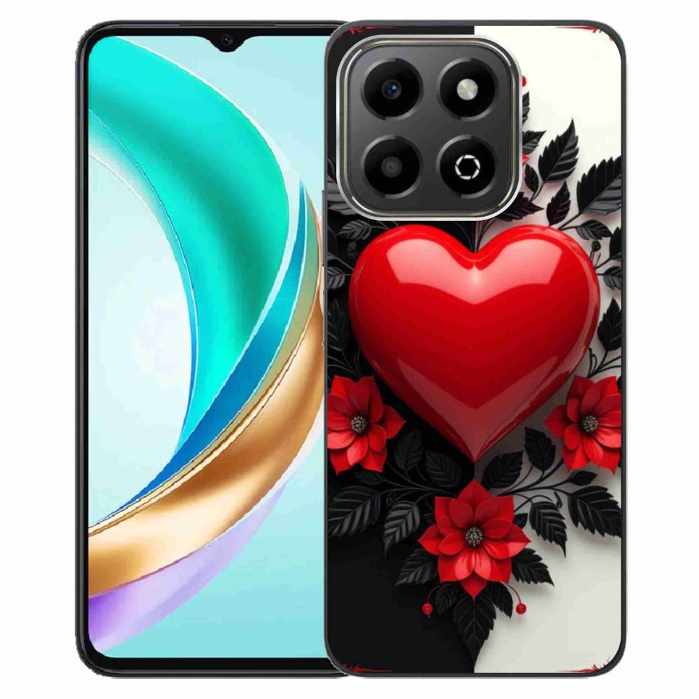 Gélový kryt mmCase na Honor X6b - červené srdce