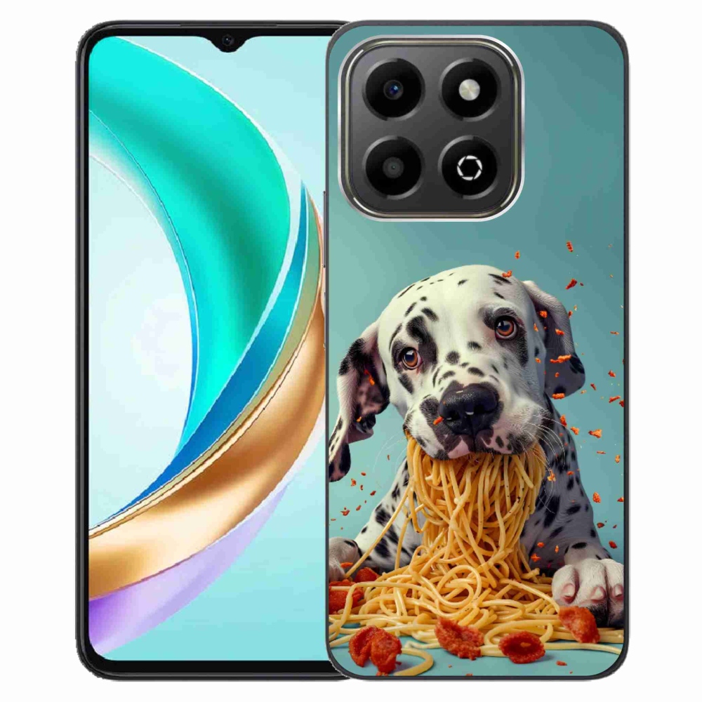 Gélový kryt mmCase na Honor X6b - dalmatín a špagety