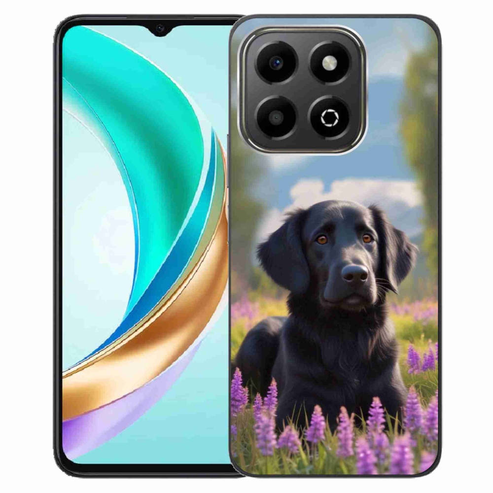 Gélový kryt mmCase na Honor X6b - elegantný čierny retriever