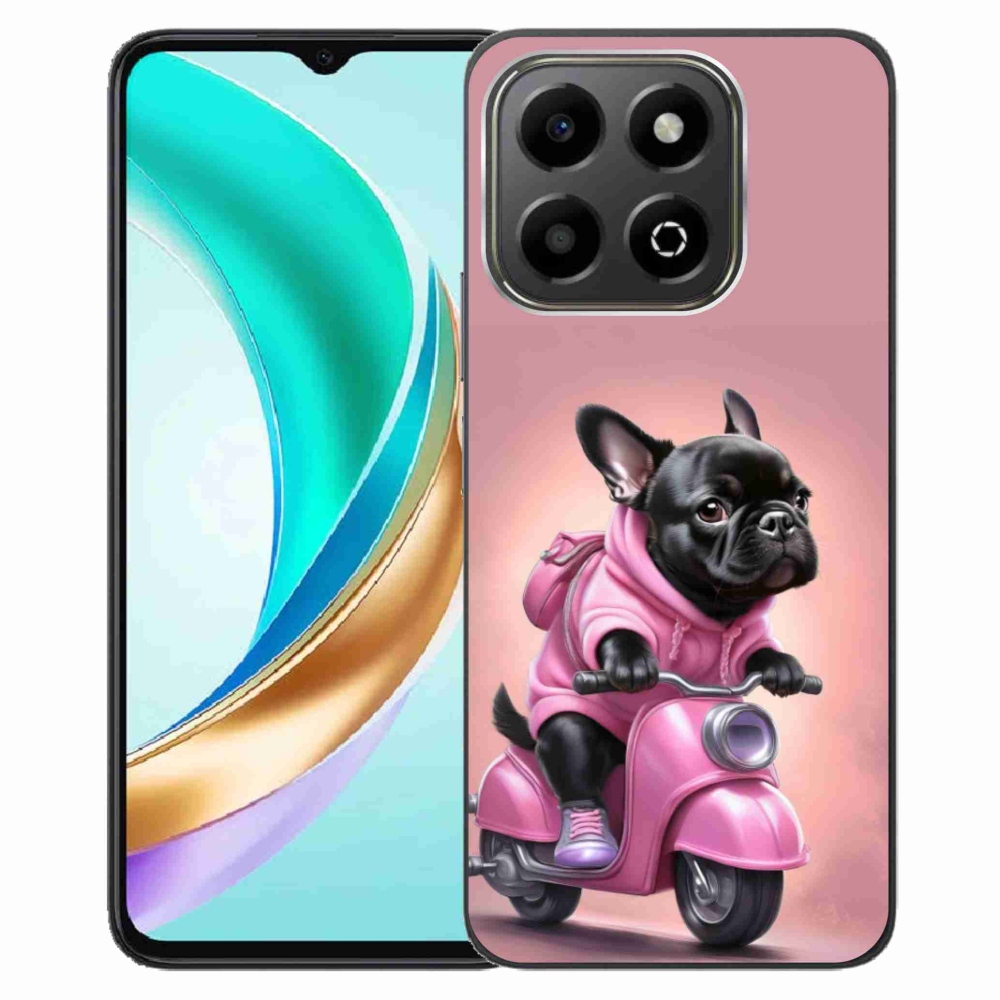 Gélový kryt mmCase na Honor X6b - francúzsky buldoček na skútri