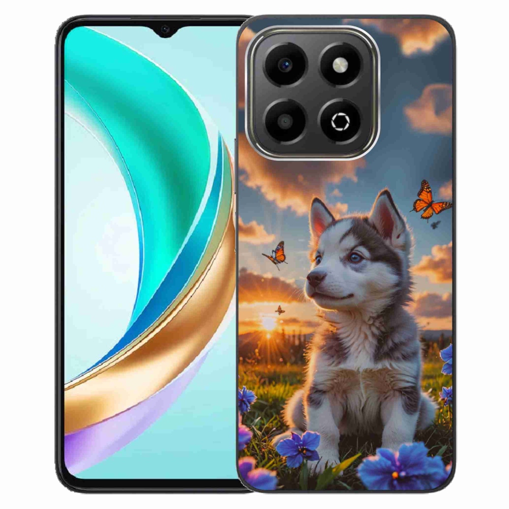 Gélový kryt mmCase na Honor X6b - husky pri západe slnka