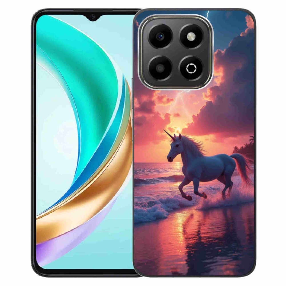 Gélový kryt mmCase na Honor X6b - jednorožec na pláži