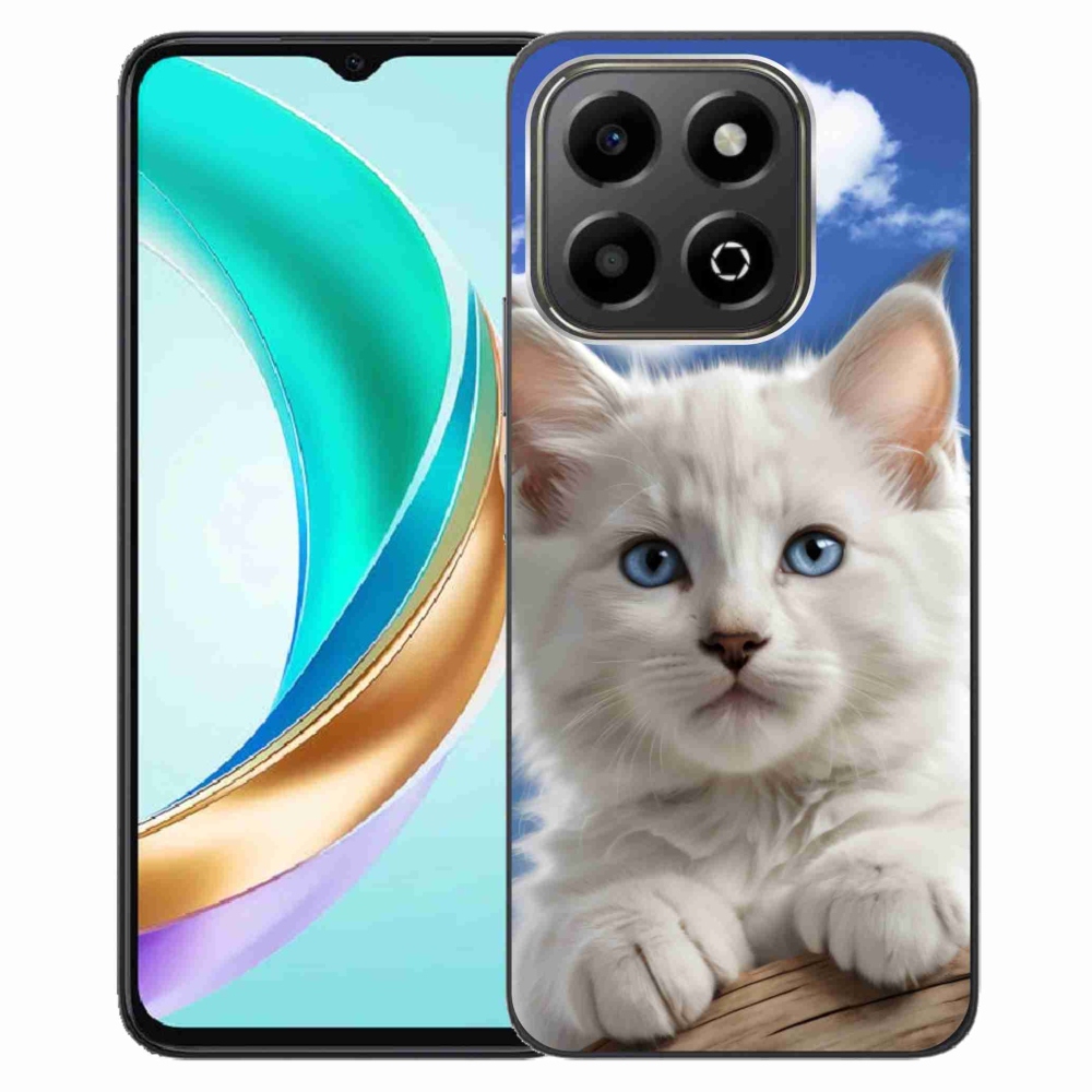Gélový kryt mmCase na Honor X6b - mačiatko a oblaky