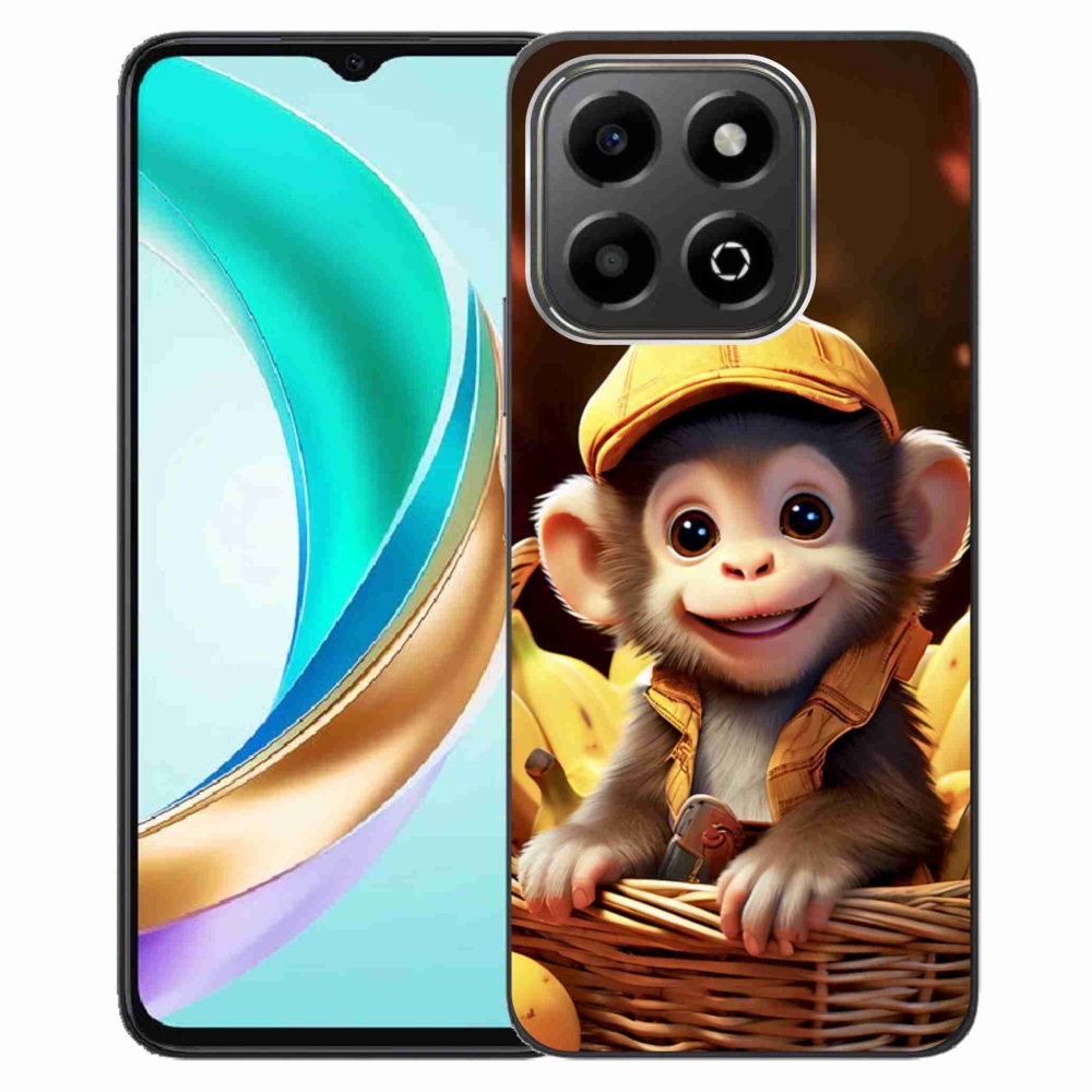Gélový kryt mmCase na Honor X6b - opice v košíku