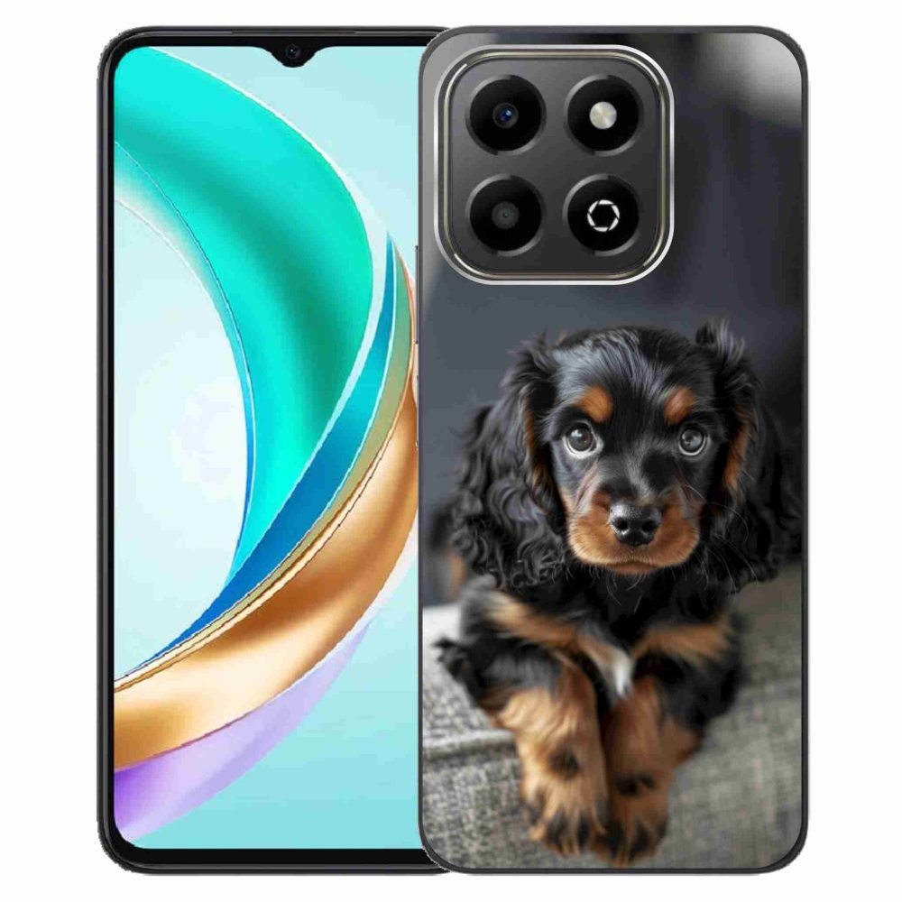 Gélový kryt mmCase na Honor X6b - roztomilý dlhosrstý jazvečík