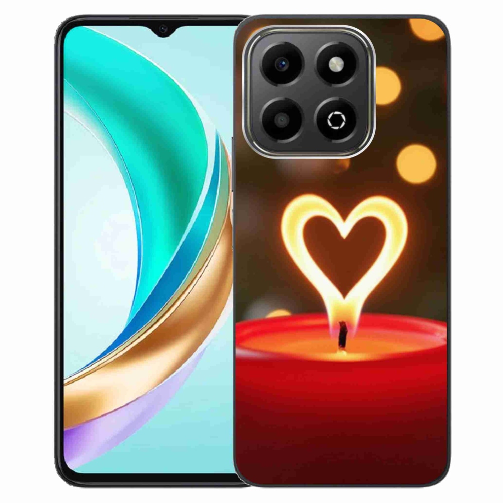 Gélový kryt mmCase na Honor X6b - srdce z plameňa