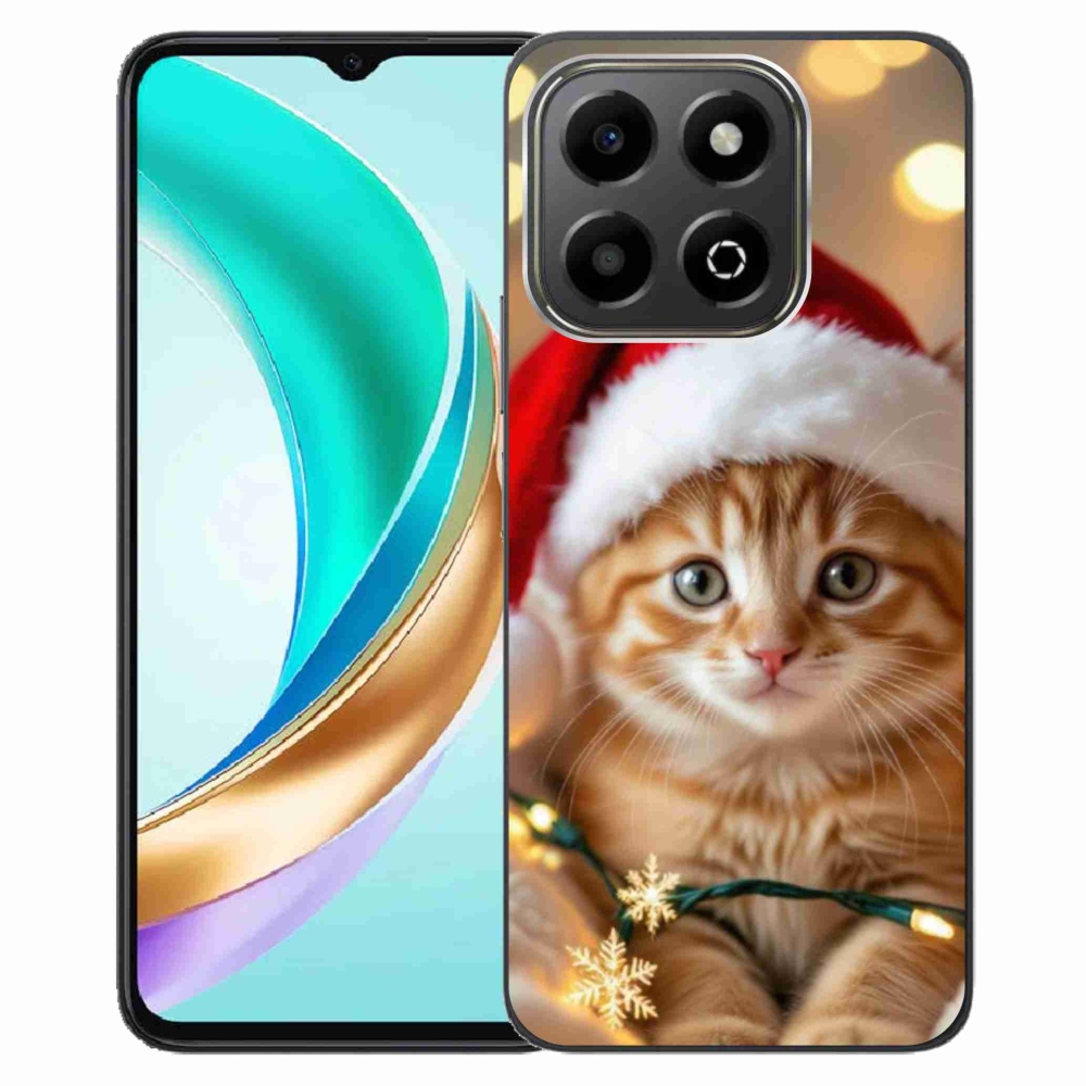 Gélový kryt mmCase na Honor X6b - vianočné mačiatko