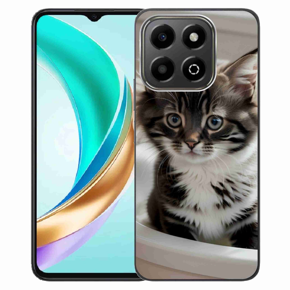 Gélový kryt mmCase na Honor X6b - zvedavé mačiatko