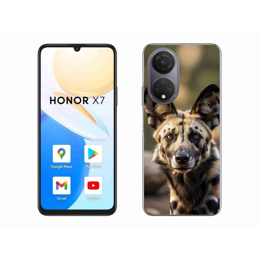 Gélový kryt mmCase na Honor X7 - africký divoký pes
