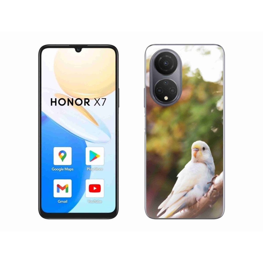 Gélový kryt mmCase na Honor X7 - andulka biela
