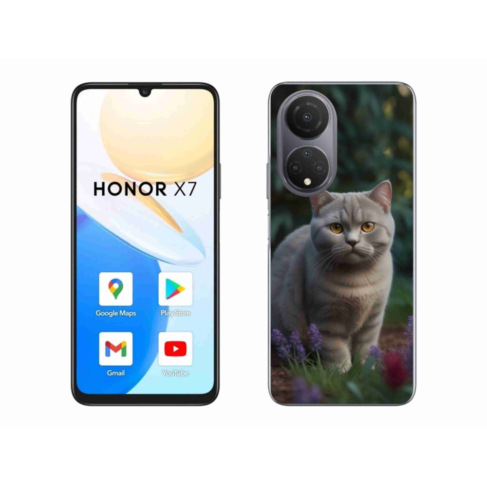 Gélový kryt mmCase na Honor X7 - britská mačka