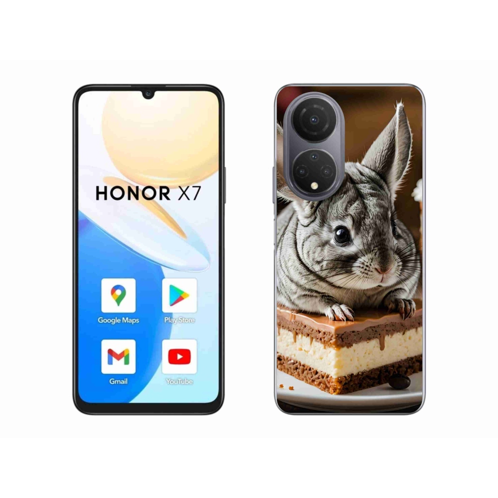 Gélový kryt mmCase na Honor X7 - činčila