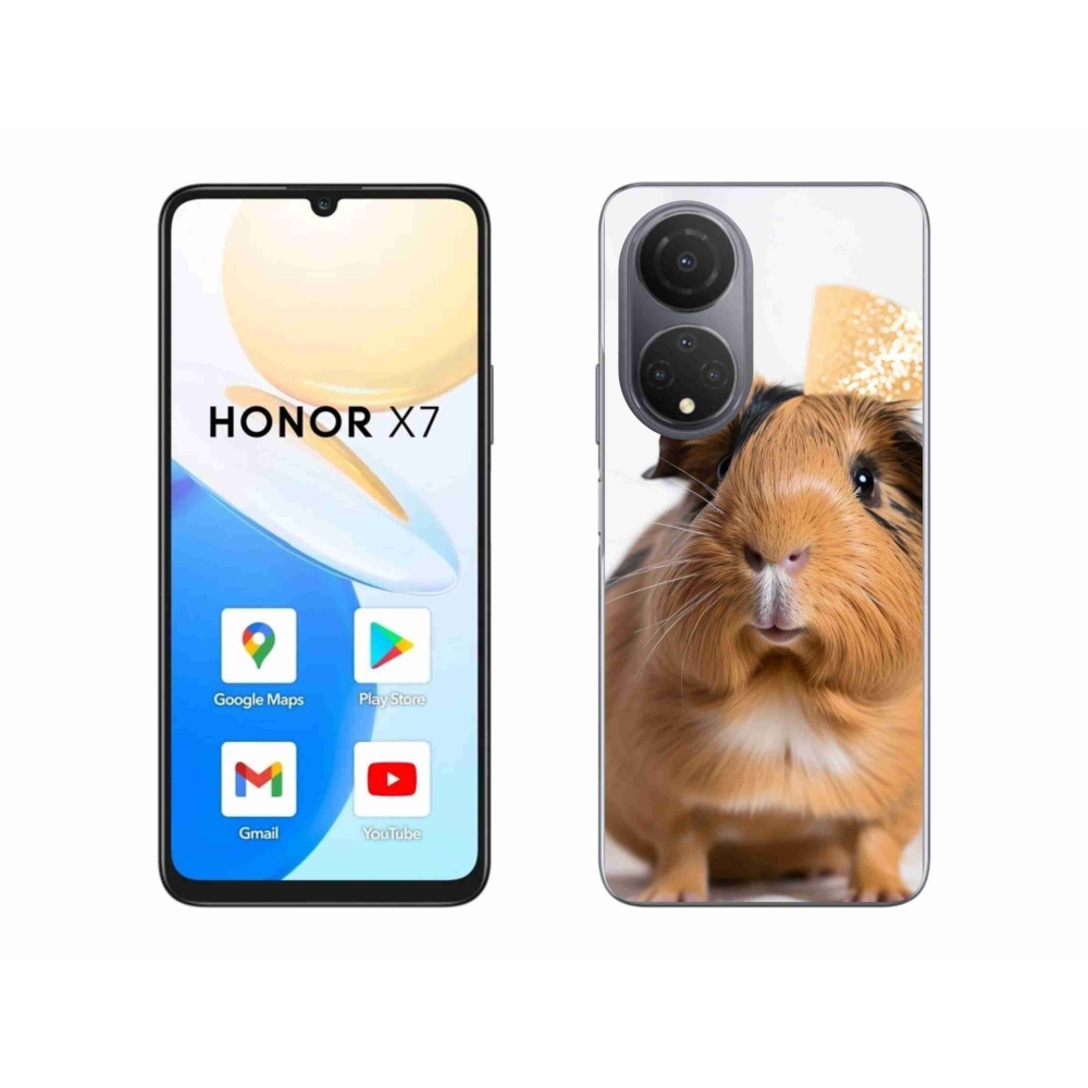 Gélový kryt mmCase na Honor X7 - hnedé morča