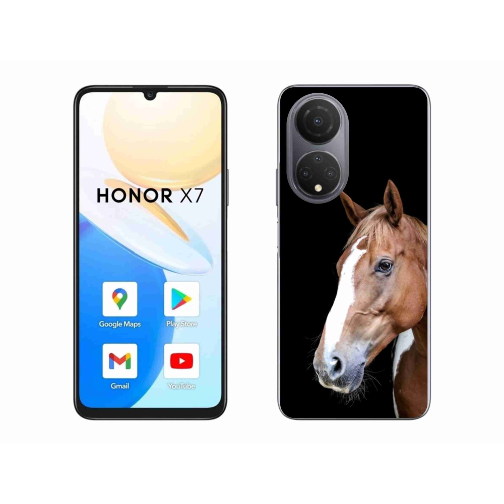Gélový kryt mmCase na Honor X7 - hnedý kôň 3