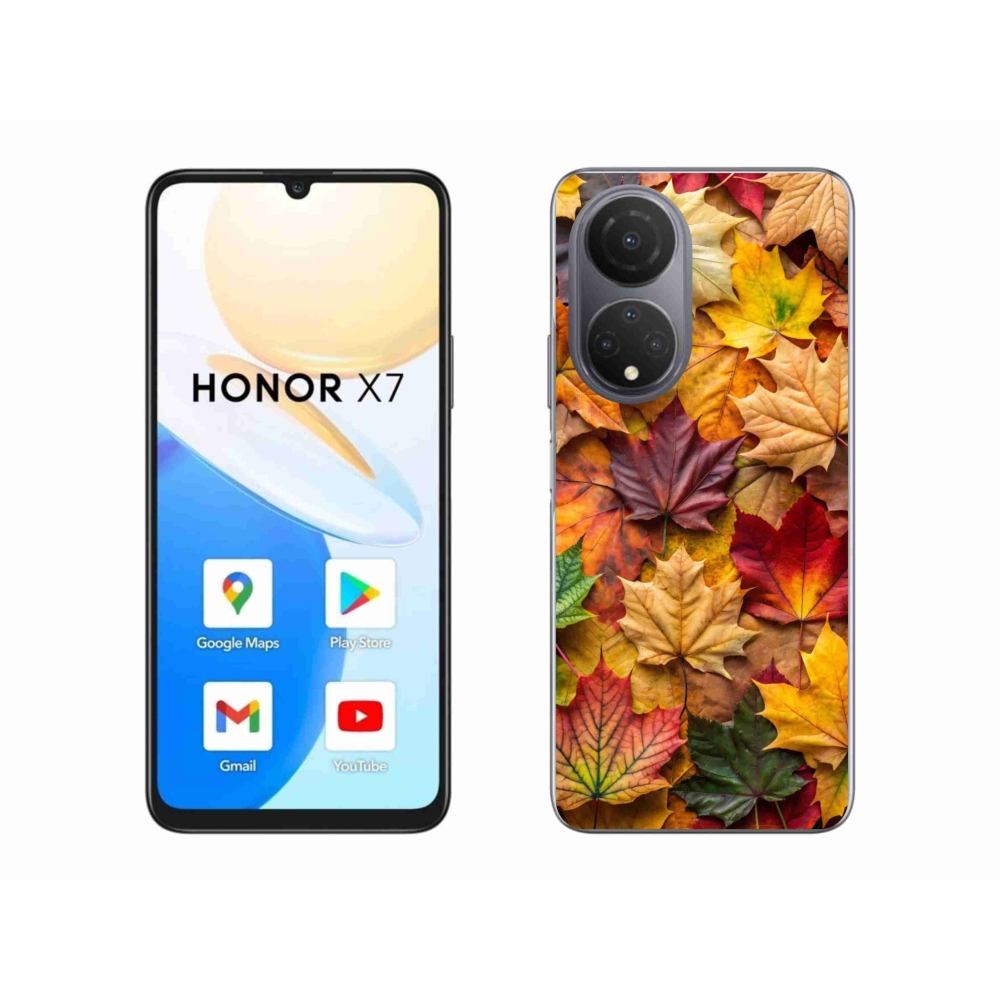 Gélový kryt mmCase na Honor X7 - javorové listy 2