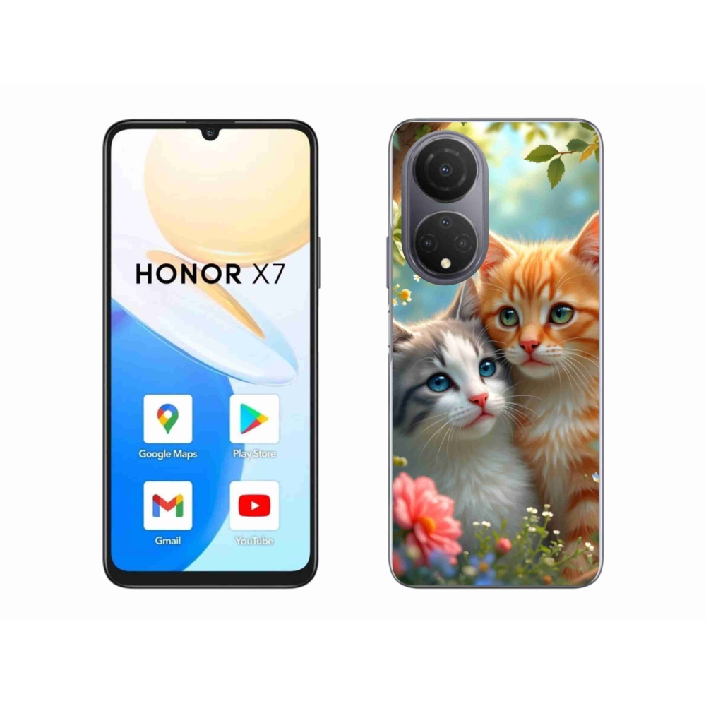 Gélový kryt mmCase na Honor X7 - mačacia láska 2