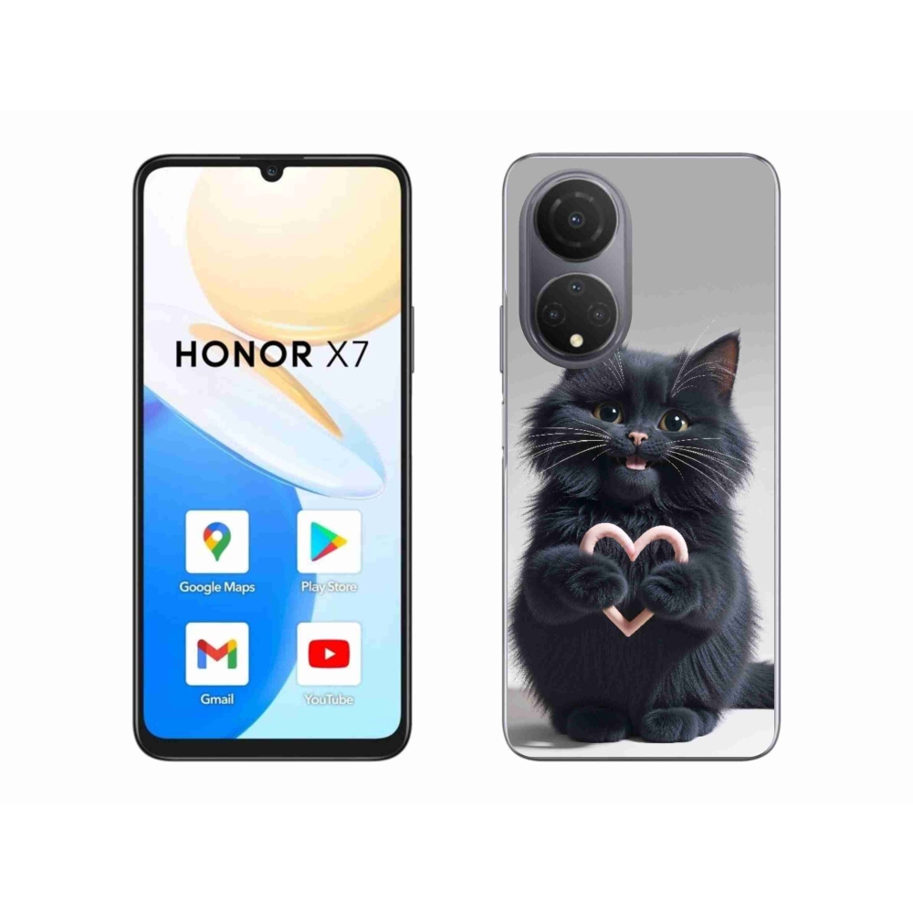 Gélový kryt mmCase na Honor X7 - mačacia láska 3
