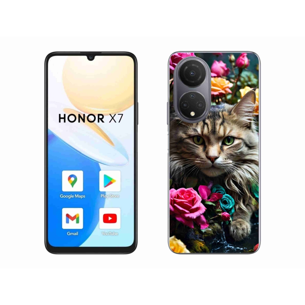 Gélový kryt mmCase na Honor X7 - mačacie pohľad 2