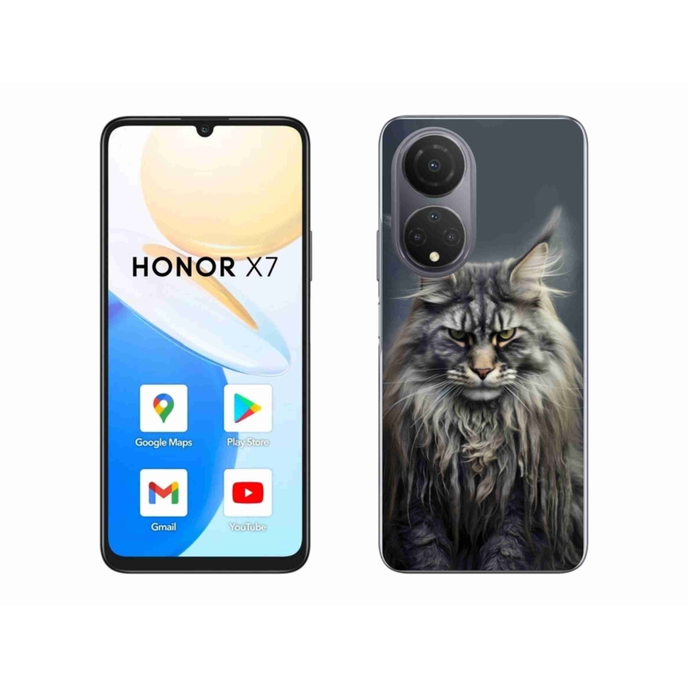 Gélový kryt mmCase na Honor X7 - mačacie pohľad 4