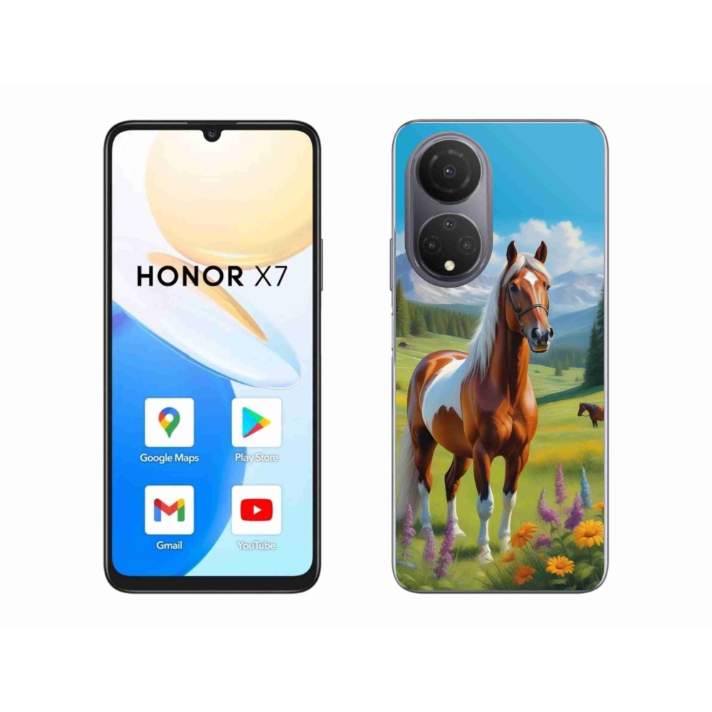 Gélový kryt mmCase na Honor X7 - kôň na lúke