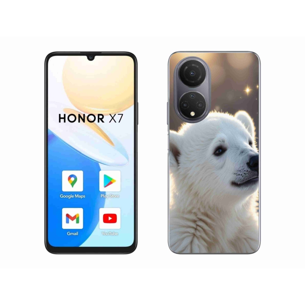 Gélový kryt mmCase na Honor X7 - ľadový medveď