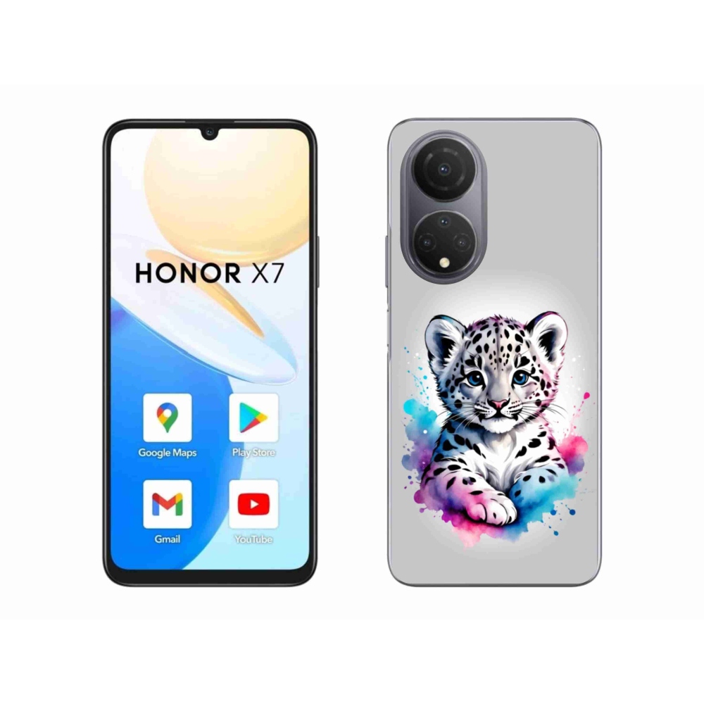 Gélový kryt mmCase na Honor X7 - leopardej mláďa
