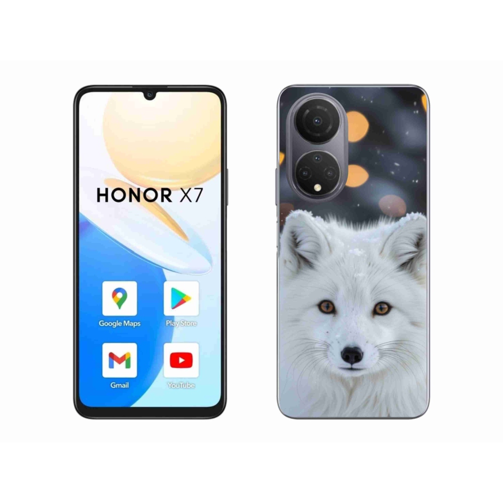 Gélový kryt mmCase na Honor X7 - líška polárna
