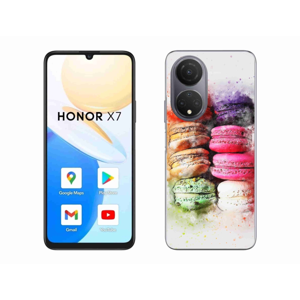 Gélový kryt mmCase na Honor X7 - makrónky