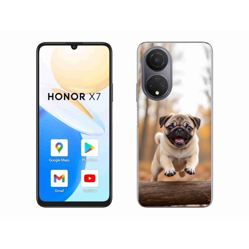 Gélový kryt mmCase na Honor X7 - mops 2