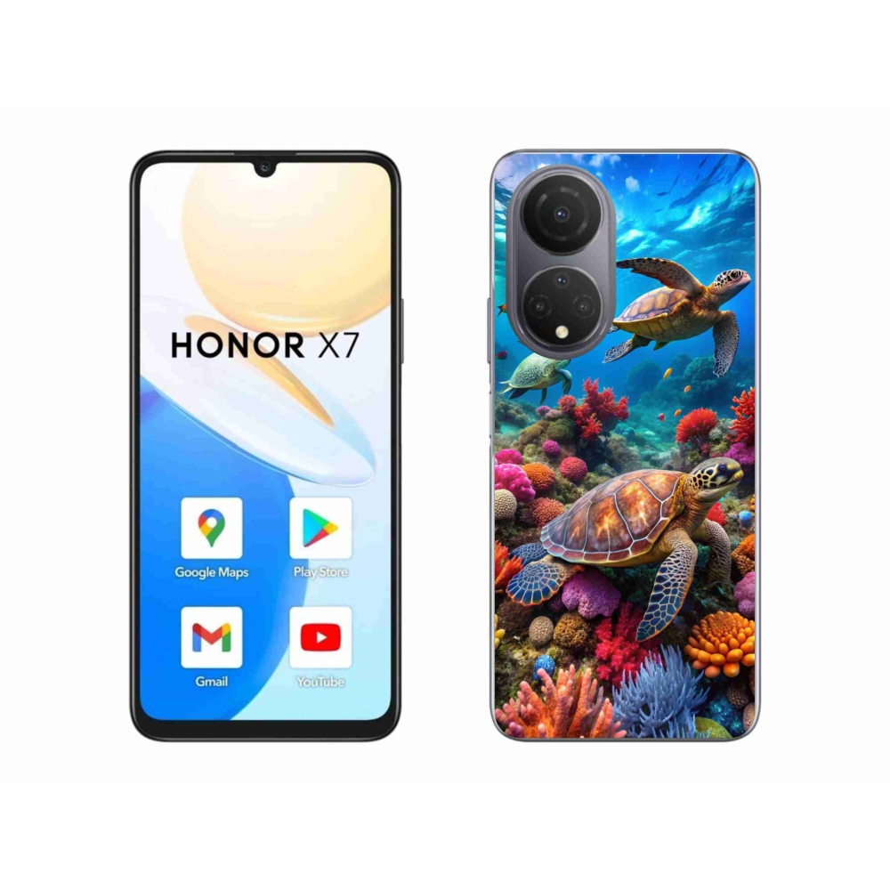 Gélový kryt mmCase na Honor X7 - morský svet 2