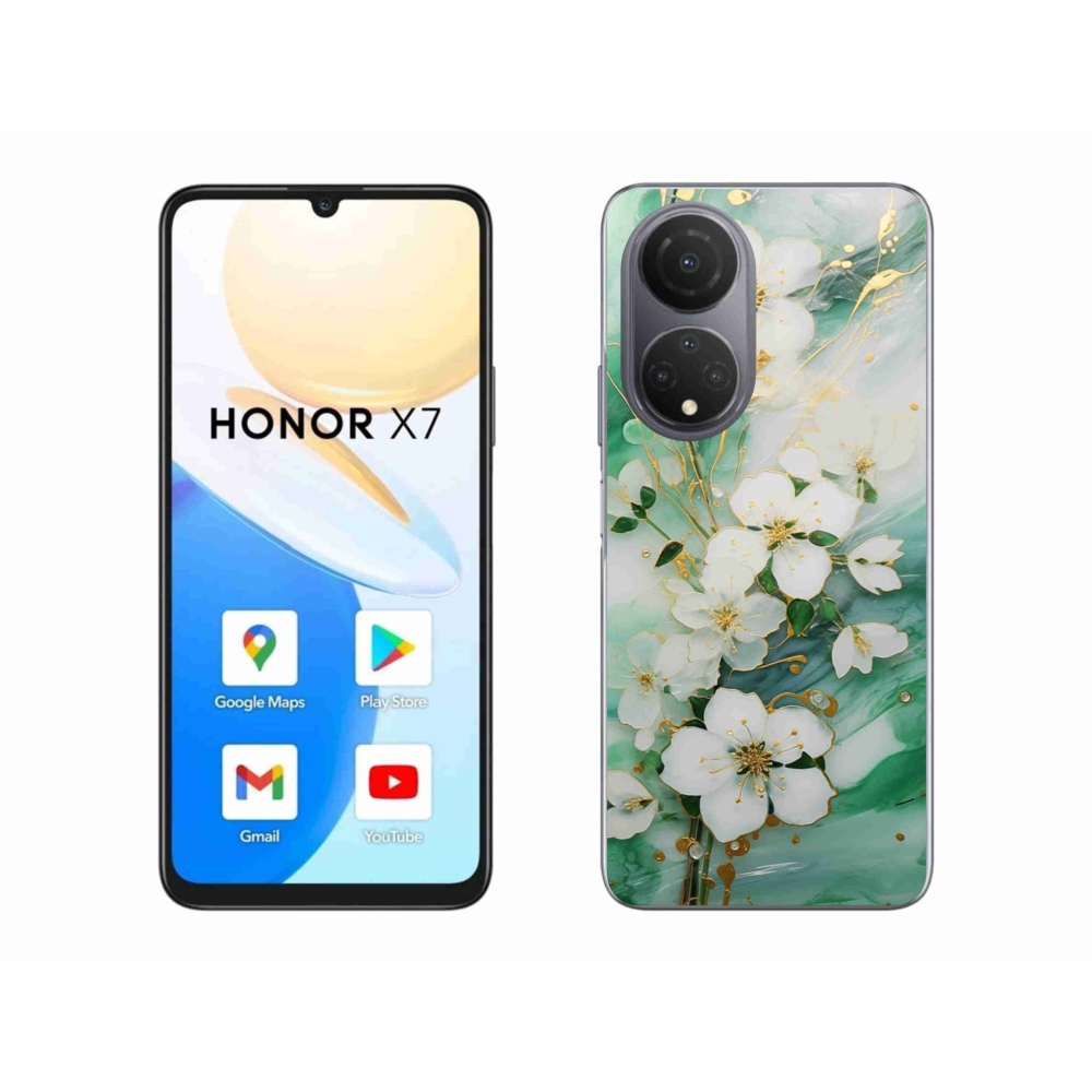 Gélový kryt mmCase na Honor X7 - nežné kvety