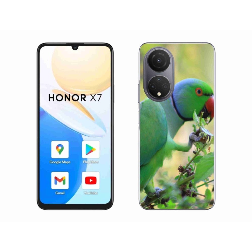 Gélový kryt mmCase na Honor X7 - papagáj alexander