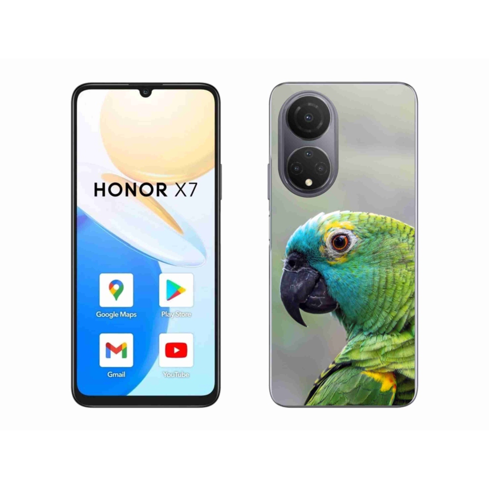 Gélový kryt mmCase na Honor X7 - papagáj amazoňan