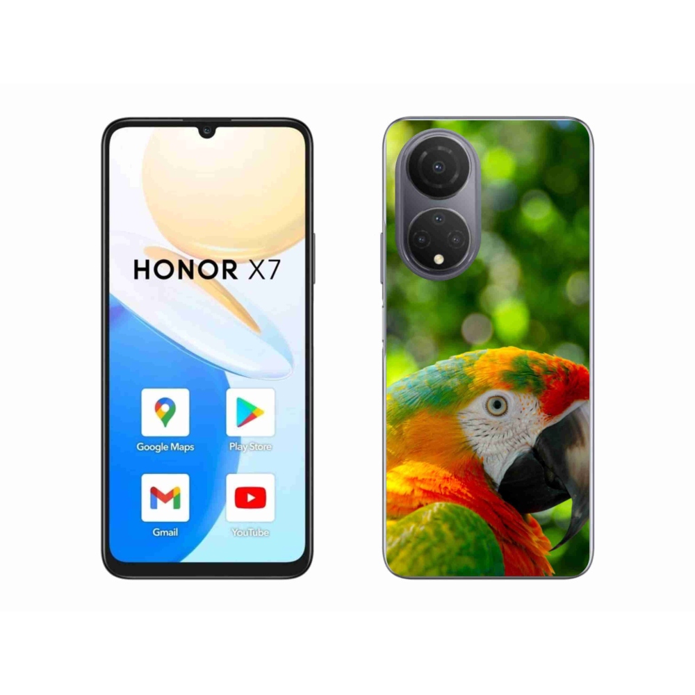 Gélový kryt mmCase na Honor X7 - papagáj ara 3