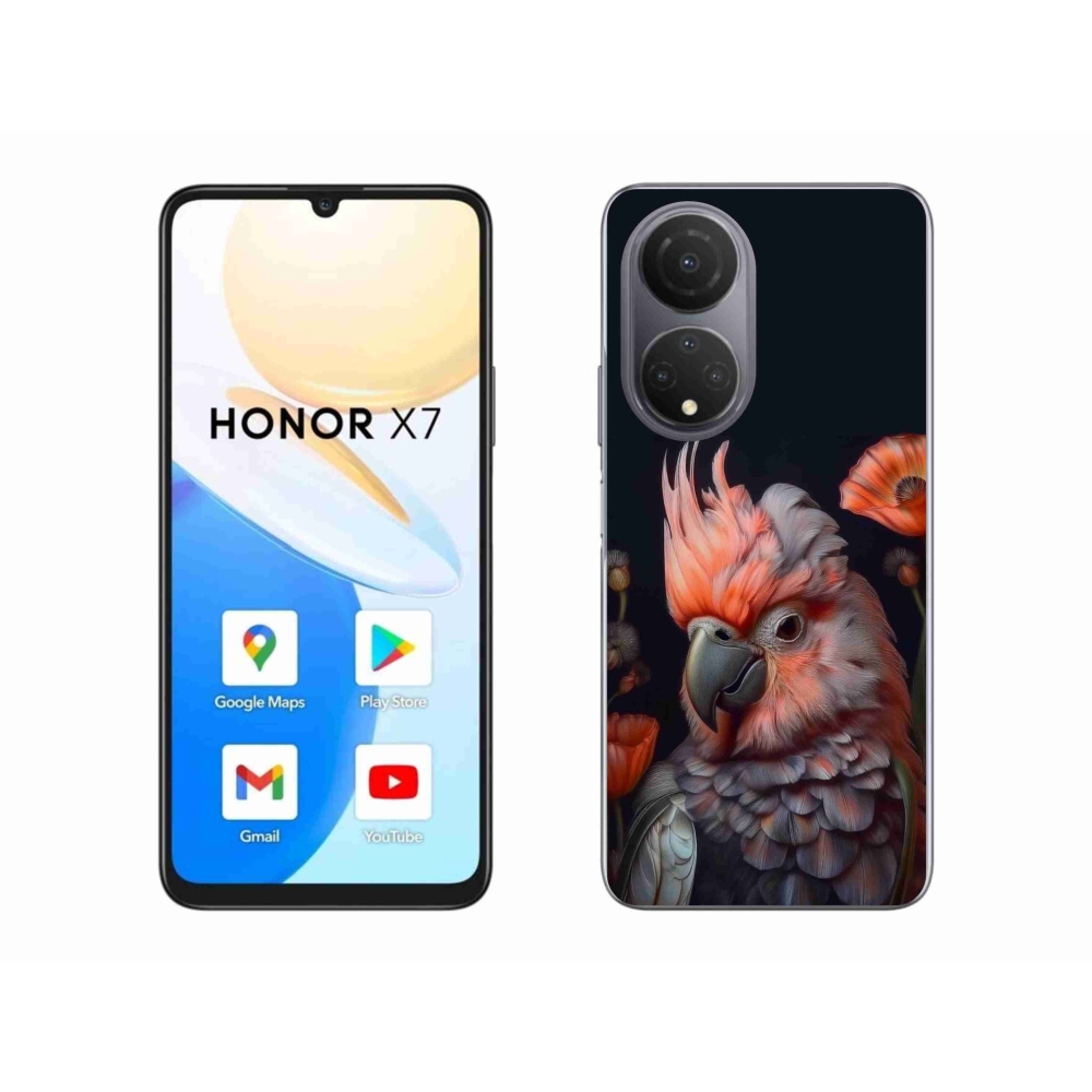 Gélový kryt mmCase na Honor X7 - papagáj kakadu vo farbách